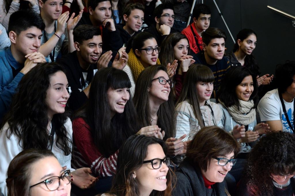 Estudiants a un esdeveniment organitzat per ICFO