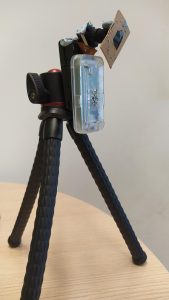 Demo vein viewer: Raspberry Pi+NoIR camera on a tripod